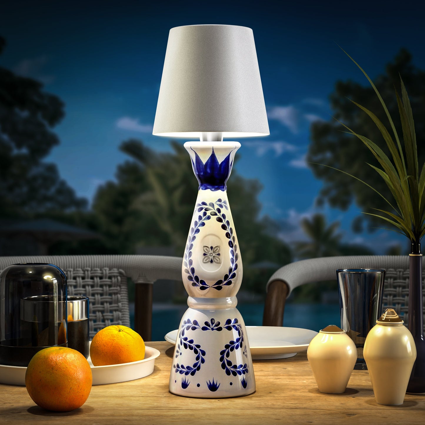 Wireless Bottle Lamp | Rechargeable, LED & Ideal for Home Decor or Outdoor Events