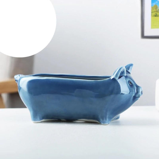Ceramic Pig Planter Animal Flower Pots