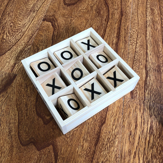 Tic Tac Toe Board - Wooden Tic Tac Toe