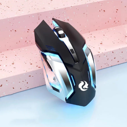 Bluetooth Mouse Gaming Rechargeable 2.4G Wireless Ergonomic Mouse Computers LED Backlit