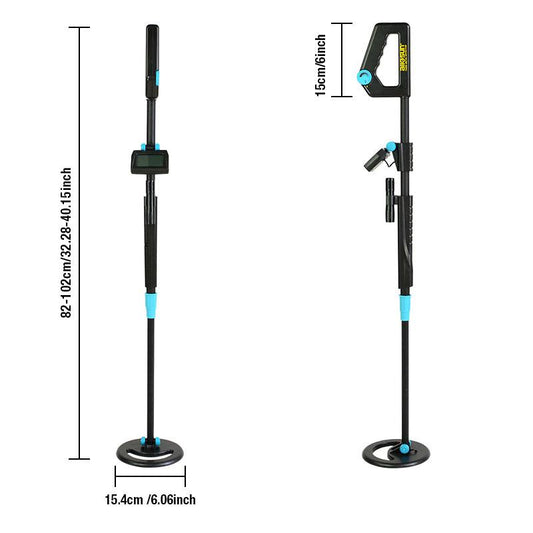 Underground Metal Detector Waterproof Portable Adjustable Length Metal Detector Gold Hunter
