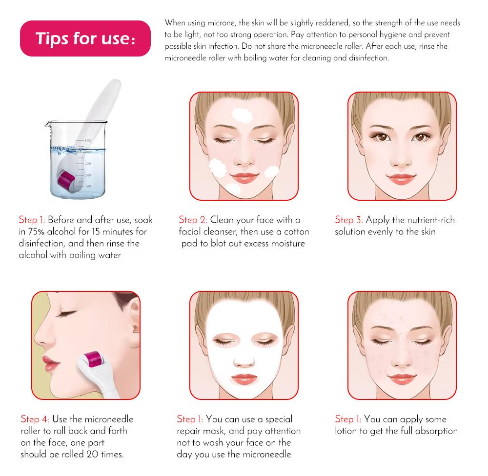 Microneedling at Home Titanium Derma Roller