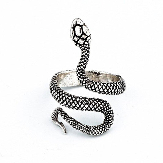 Snake Adjustable Ring Sterling Silver