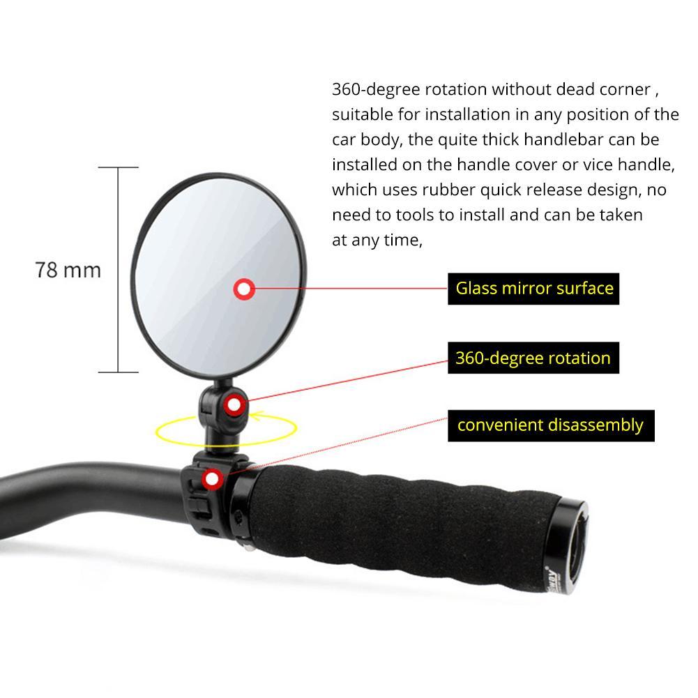 Bicycle Mirrors - Bicycle Rear View Mirror