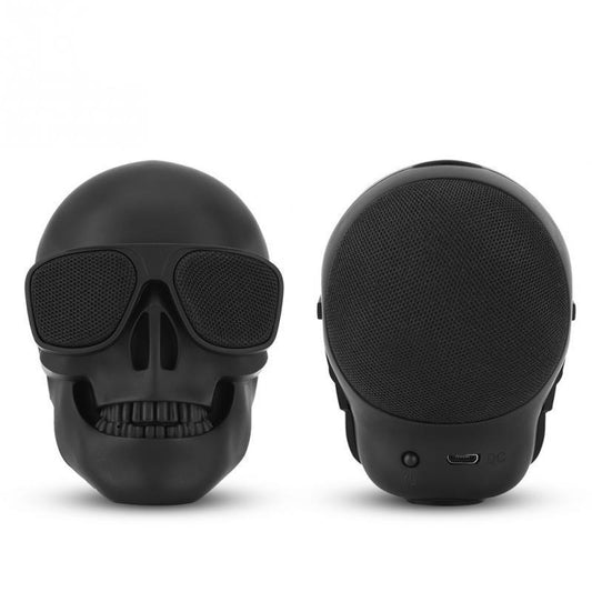 Black Skull Speaker Bluetooth Stereo Speaker