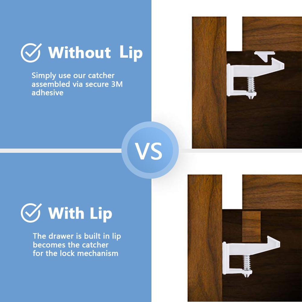 6Pcs Magnetic Cabinet Locks - Magnetic Drawer Lock