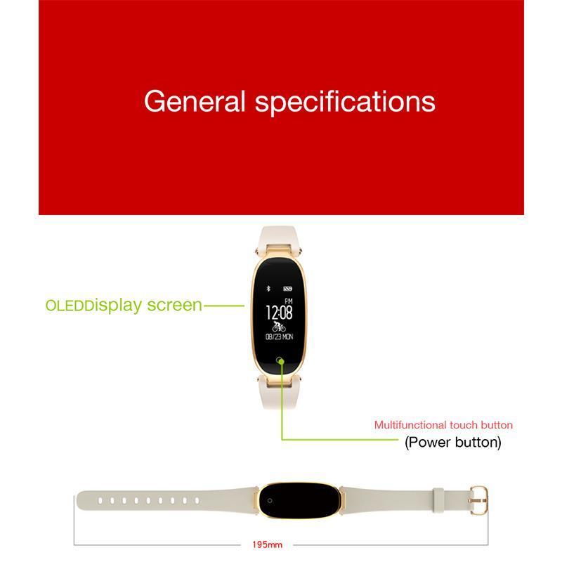 Bluetooth Waterproof S3 Fashion Women Smart Watch - Balma Home