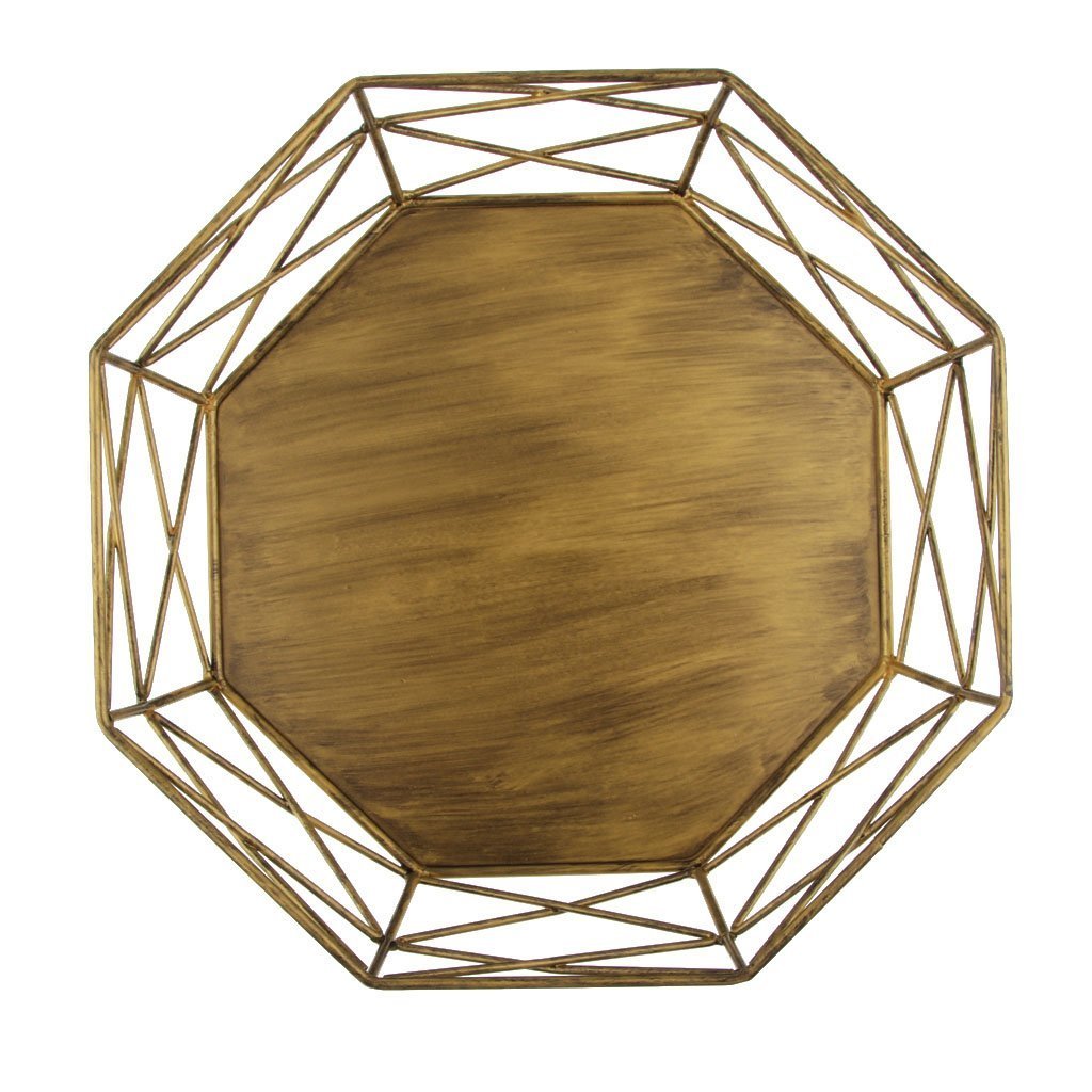 Geometric Wrought Iron Gold/Sliver Cake Stand for Wedding - Balma Home