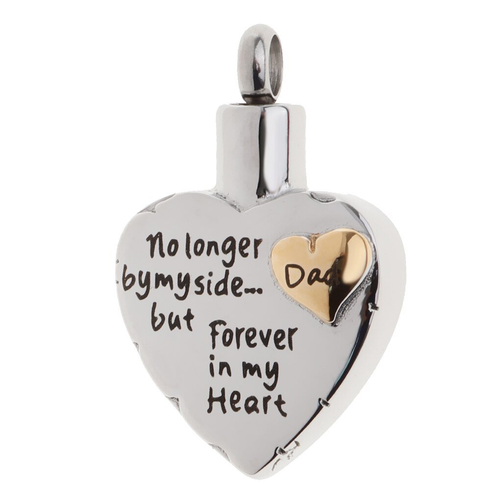 No Longer by My Side Heart in Heart Necklace