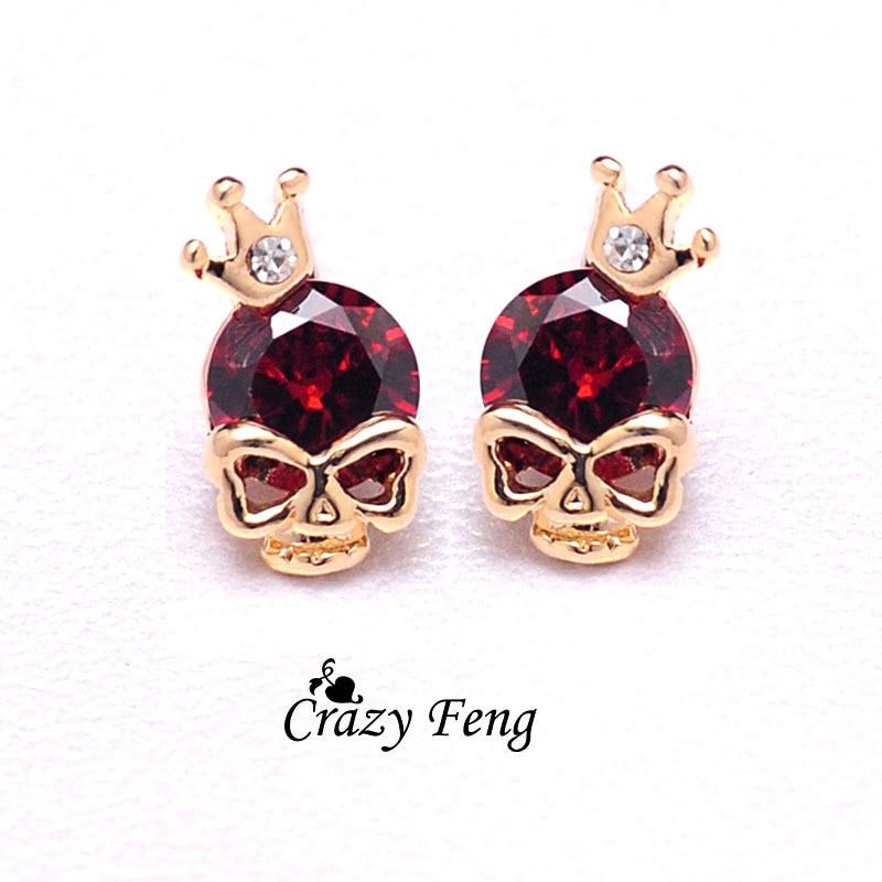 Skull Earings - Diamonds Skull Earrings