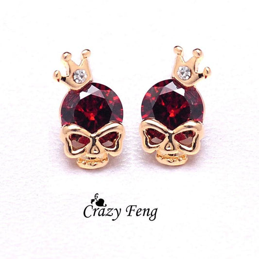 Skull Earings - Diamonds Skull Earrings