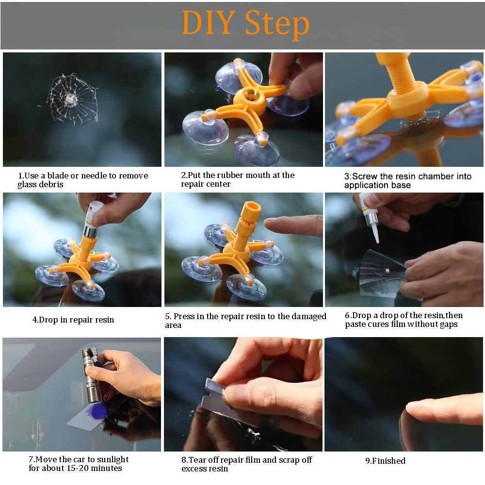 Glass Cracked Repair Kit l DIY Phone Screen & Car Window Repair Kit