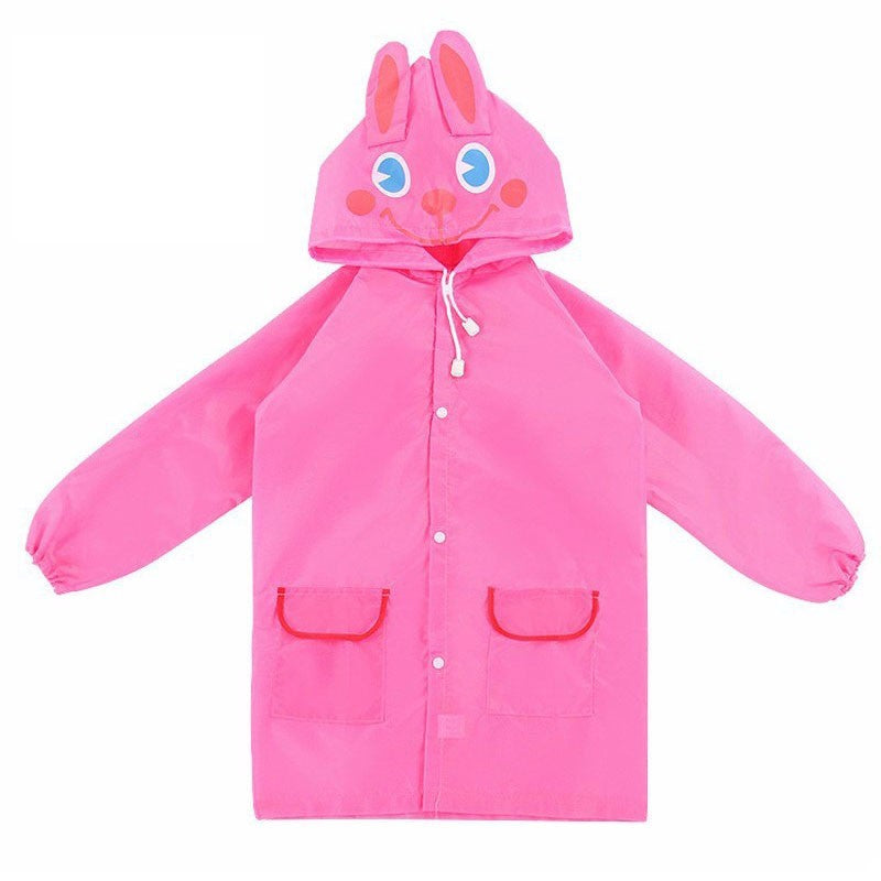 Cute Raincoat Kids Waterproof Jacket For Children 3-8 Years Sweet Baby Poncho