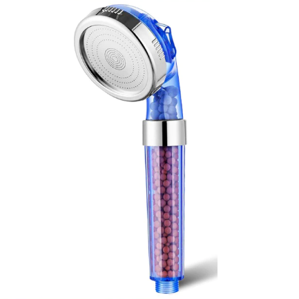 Shower Head With Filter 3 Modes Adjustable Jetting High Pressure Water Softening Shower Head