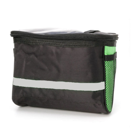 Bicycle Basket Top Frame Handlebar Phone Mount 2 Pockets Bike Basket Front Outdoor Foldable