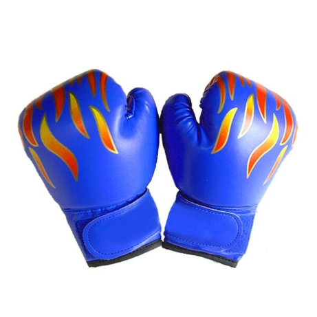 Kids Winning Gloves Professional Flame Mesh Boxing Gloves For Kids Breathable PU Leather