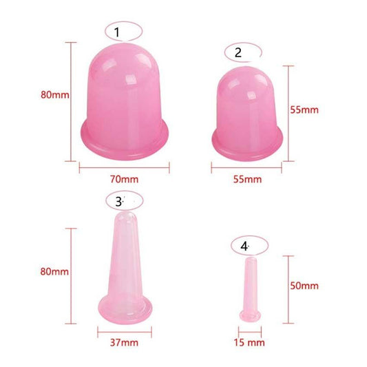 4 Pcs Facial Cups Facial Cupping Set
