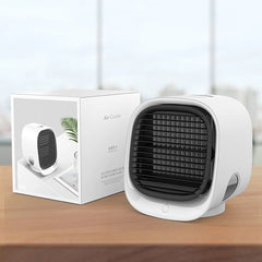 USB Powered Portable Desktop Air Conditioner Small Size Water Charging Portable AC for Car Mini Air Cooler