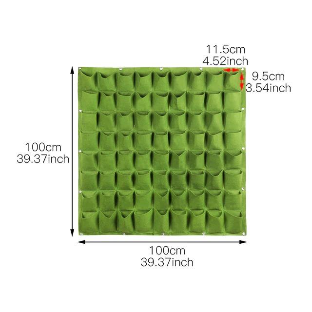 Multiple Pockets Wall Hanging Planting Bags