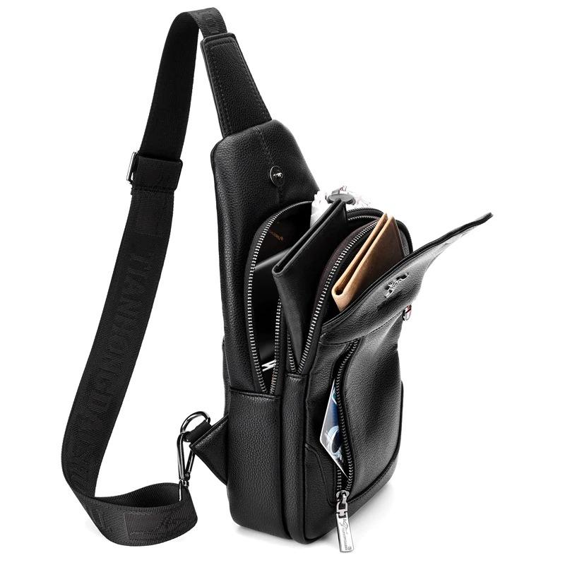 Luxury Leather Sling Bag for Men
