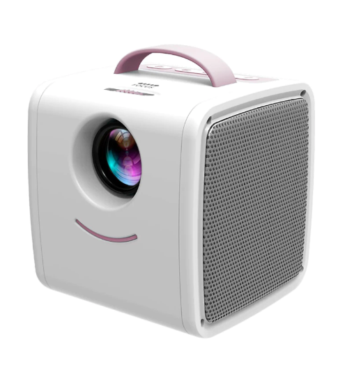 1080 P Multi Port Small Projector Best Portable Mini Projector with Dual HiFi Speakers