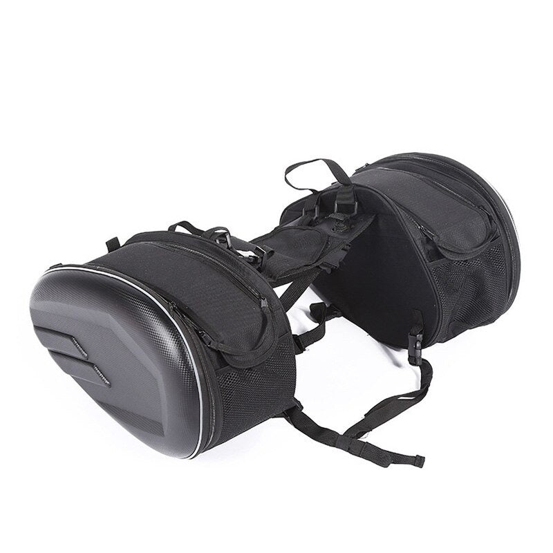 Waterproof Motorcycle Saddle Bag Leather Saddle Bag for Motorcycle Side Helmet Riding Travel Bags