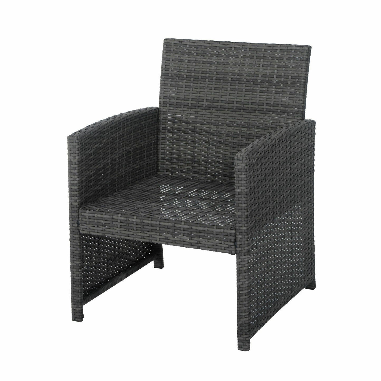 4Pcs Rattan Patio Furniture Set Sofa and Table