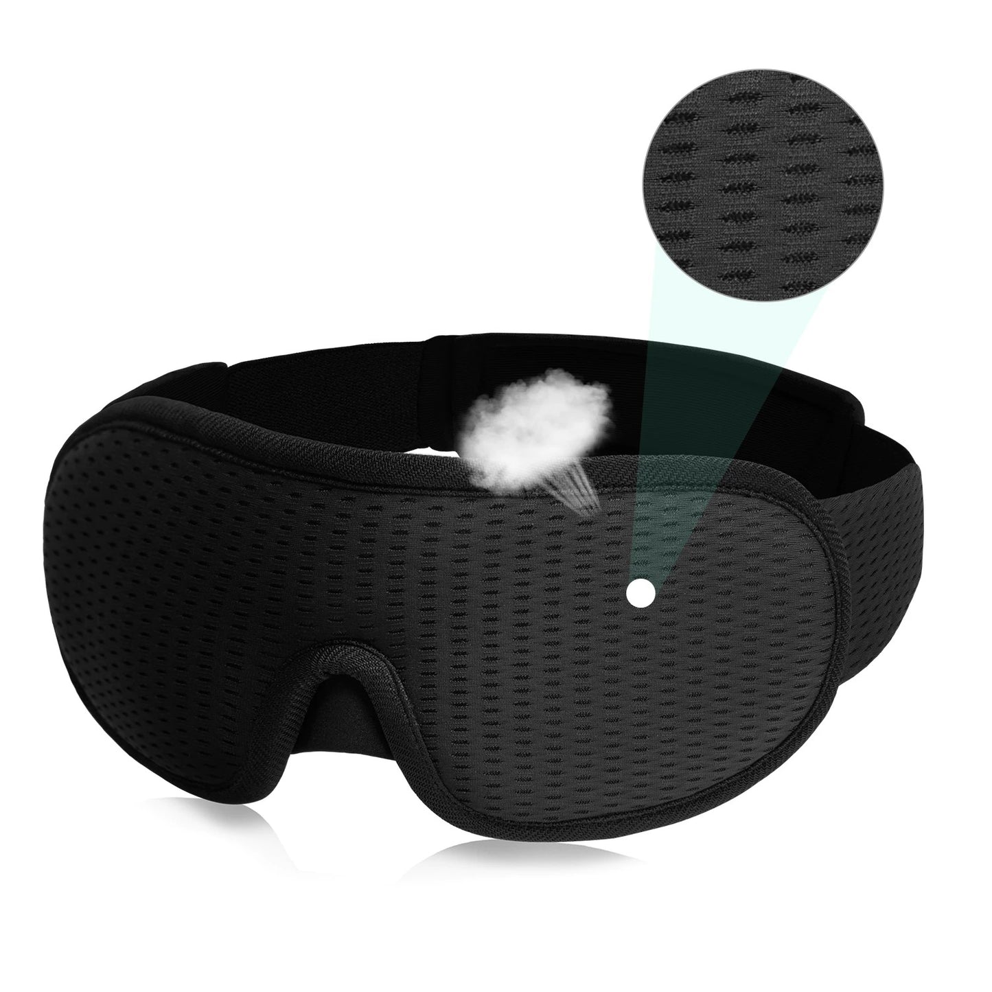 3D Soft Padded Slip Sleepmask Block Out Light Sleeping Eye Mask Blindfold Sleeping Aid Face Mask