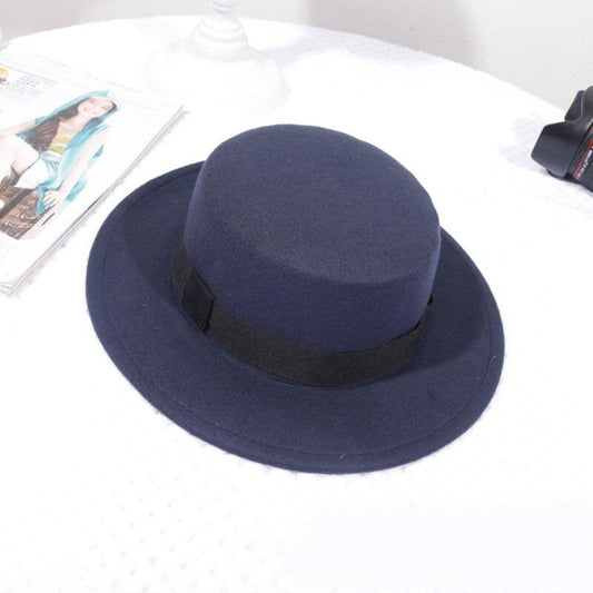Woolen Women Hat Wide Brim Fedora Felt Fedoras Hats