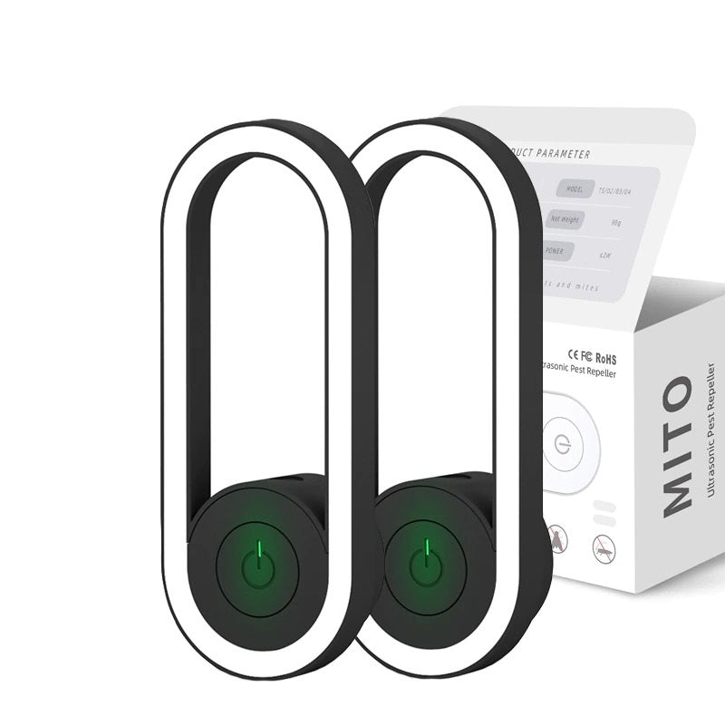 Set 2 Pcs Plug-in Ultrasonic Insect & Pest Repeller Electronic Pest Control Reject