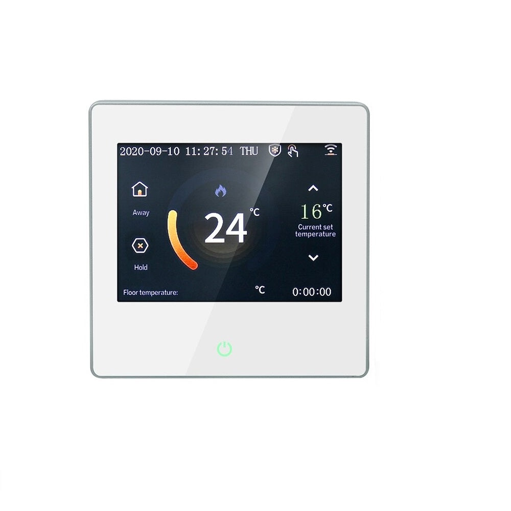 LED Touch Screen WiFi Thermostat Heating Temperature Controller Smart Thermostat Works for Electric Floor Heating Water/Gas Boiler