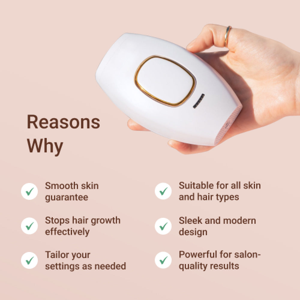 IPL Laser Hair Removal Device – Profesional Home Use for Permanent Hair Reduction