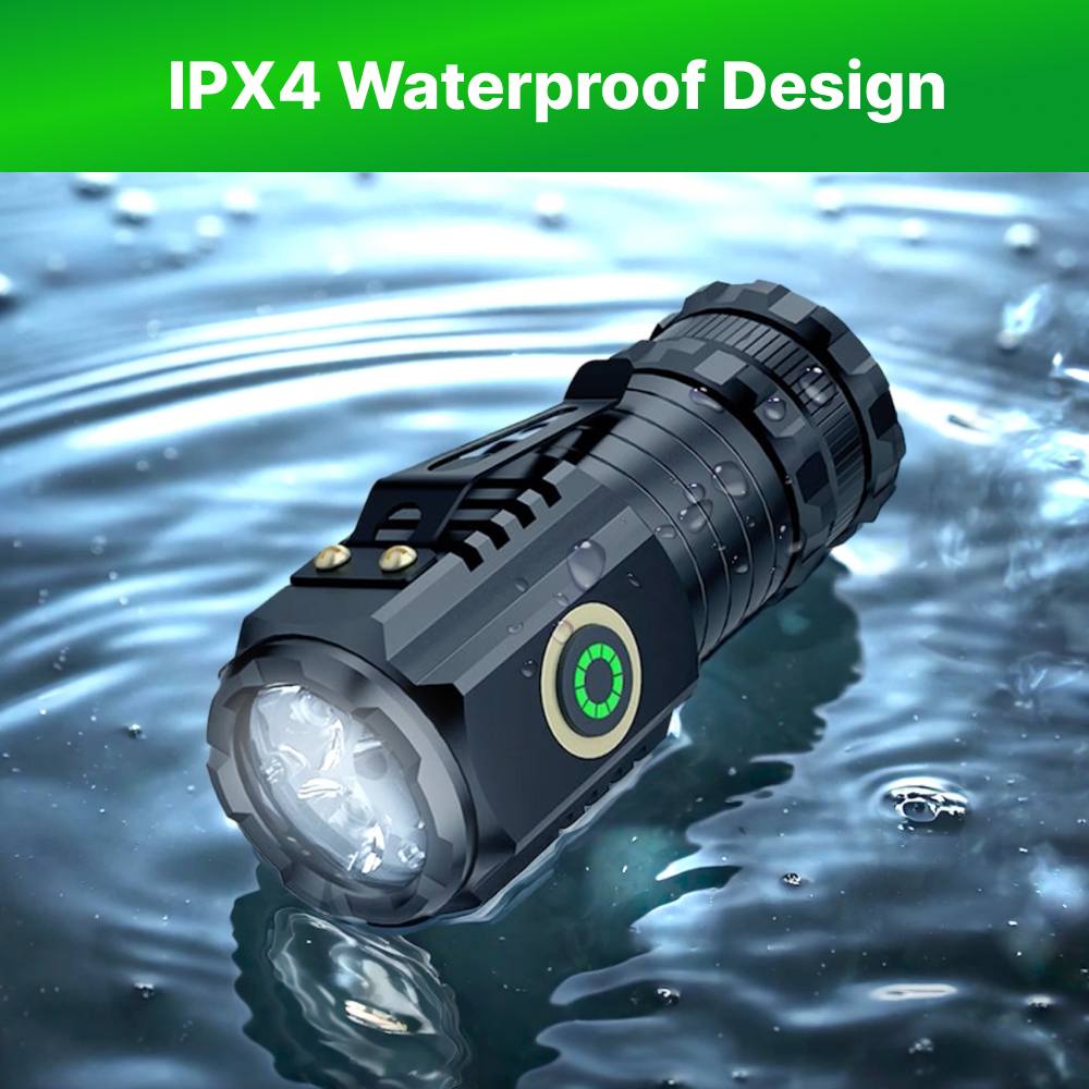 Rechargeable Tactical Flashlight | Ultra-Bright with Magnetic Base, 5 Modes & Waterproof for Camping, Emergencies & Outdoor Adventures