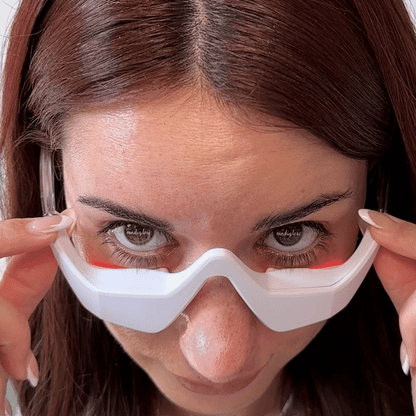Under Eye Anti-Aging Glasses | Red Light Therapy & Microcurrents for Reducing Wrinkles, Dark Circles & Puffiness