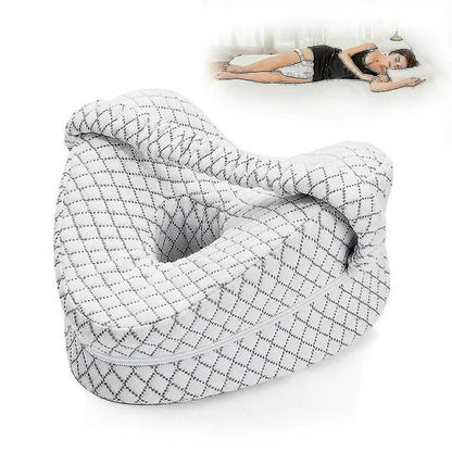 Orthopedic Knee Pillow for Side Sleepers | Memory Foam, Hypoallergenic & Ideal for Back, Hip Pain Relief and Pregnancy Support