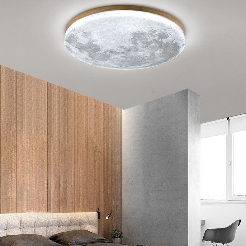 LED Flush Mount Ceiling Light - Nordic Minimalist Round Acrylic Fixture for Modern Home Decor & Low Ceilings