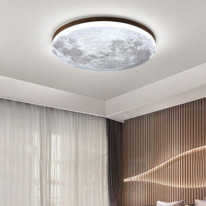 LED Flush Mount Ceiling Light - Nordic Minimalist Round Acrylic Fixture for Modern Home Decor & Low Ceilings