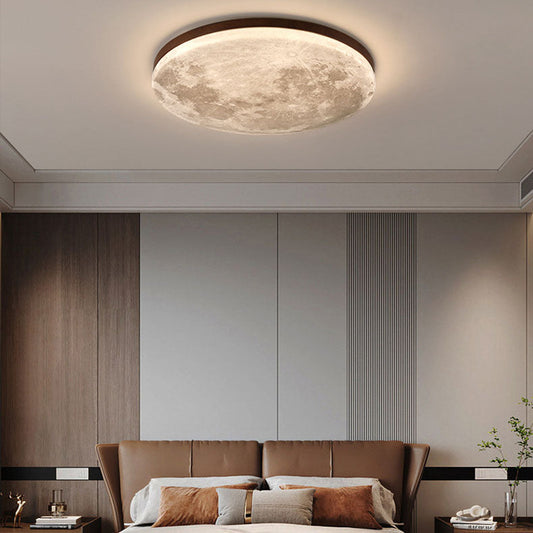 LED Flush Mount Ceiling Light - Nordic Minimalist Round Acrylic Fixture for Modern Home Decor & Low Ceilings