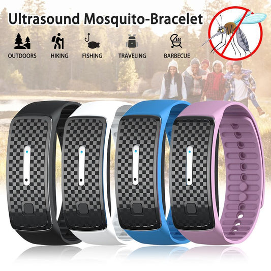 Ultrasound Anti-Mosquito Bracelet | Bug Repellent Wristband for Outdoor Activities & Travel