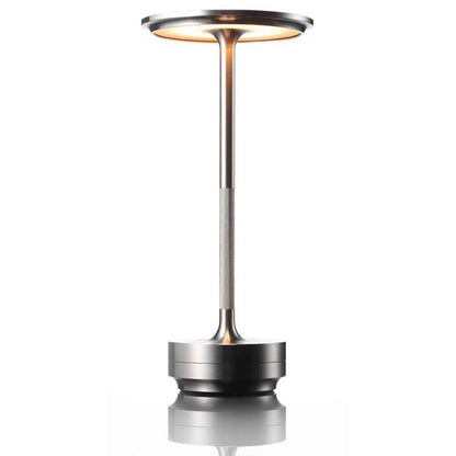 Cordless Metallic Table Lamp | Dimmable, Water-Resistant & Adjustable Light for Indoor and Outdoor Use