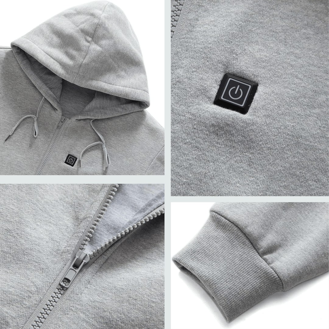 Men's Heated Hoodie Zip