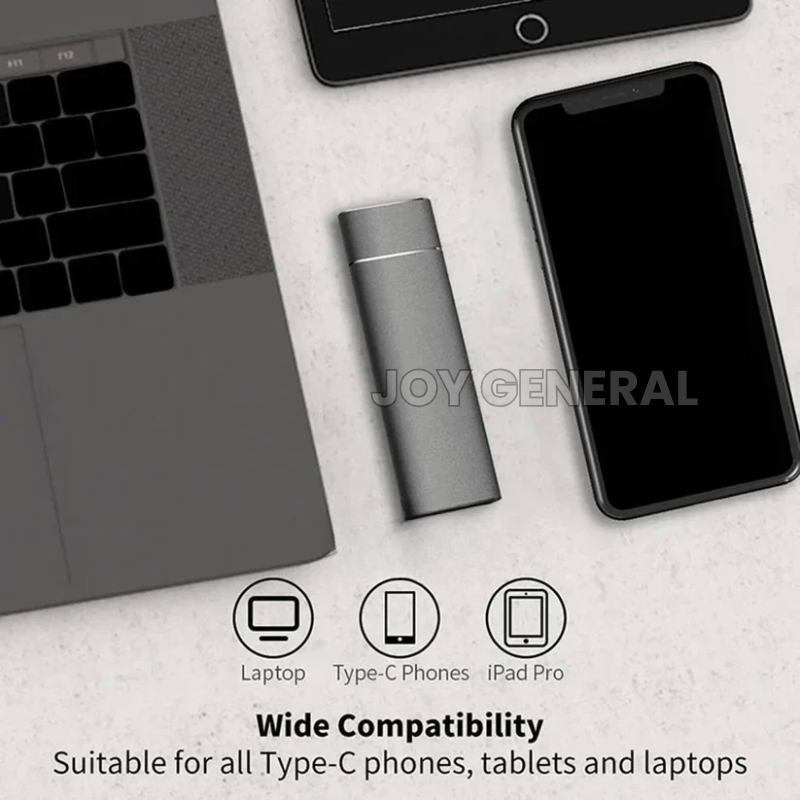 Portable SSD for MacBook, Laptop & iPhone – External Hard Drive 1TB 2TB 4TB 8TB USB-C Storage Compatible with Windows & Android