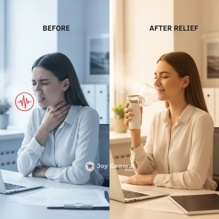 Portable Mesh Nebulizer for Cough | Compact, Rechargeable & Easy to Use for Respiratory Relief in Infants and Adults