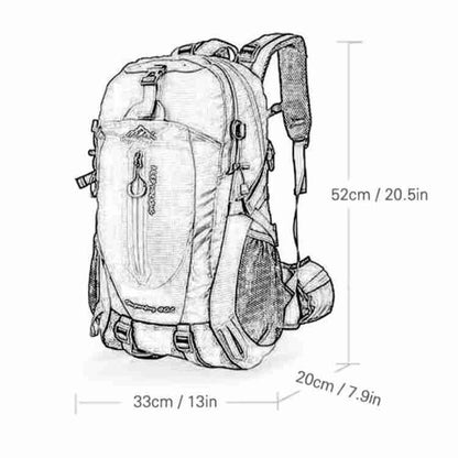 40L Waterproof Hiking Backpack with Multiple Compartments for Camping, Travel, and Outdoor Adventures