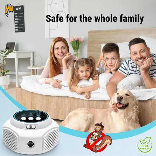 Smart Squirrel Indoor Repeller | 360° Coverage. Ultrasonic Technology & Safe for Home Use