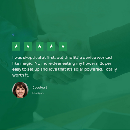 Ultrasonic Solar Deer Repeller | 5 Adjustable Modes. Waterproof & Eco-Friendly for Home Gardens and Yards