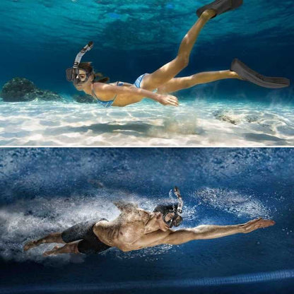 Foldable Snorkel Mask with Anti-Fog Lens for Clear Underwater Vision & Easy Storage