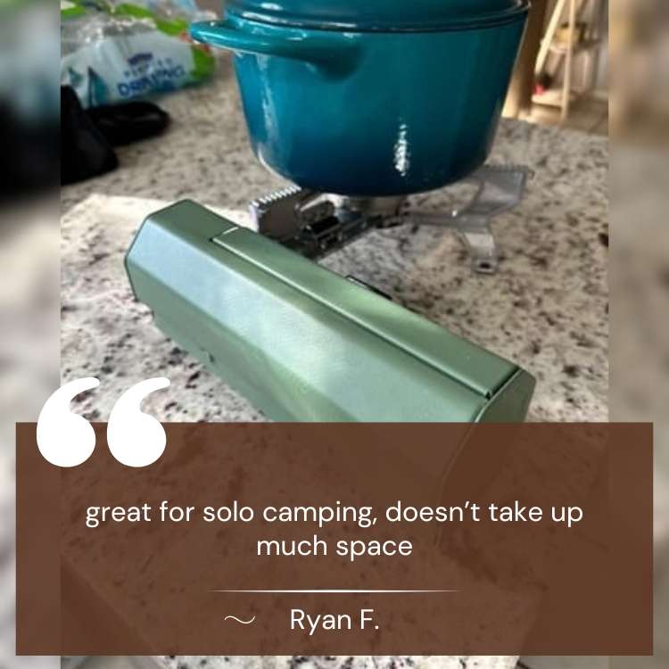 Portable CampChef Camping Gas Stove with Adjustable Flame Control for Outdoor Cooking & Backpacking