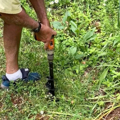 SoilBuster Garden Auger Drill Bit for Planting, Digging, and Landscaping - 3-Inch Heavy Duty Spiral Tool for Efficient Soil Preparation