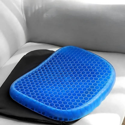 Orthopedic Gel Seat Cushion | Pressure Relief, Tailbone & Lower Back Support for Office Chair, Car & Wheelchair Use